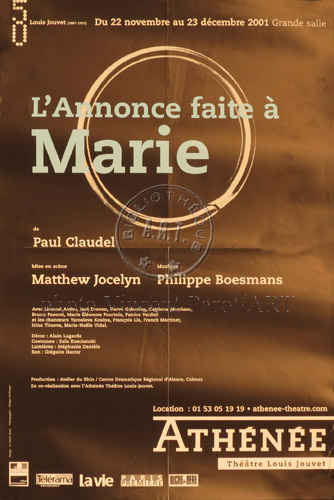 l'affiche originale: L'Annonce faite à Marie