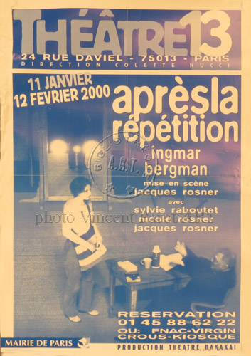 l'affiche originale: Après la répétition