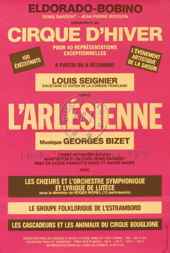 l'affiche originale: L'Arlésienne