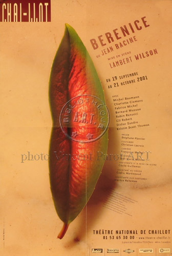l'affiche originale: Bérénice