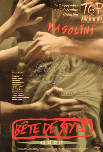 l'affiche originale: Bête de style