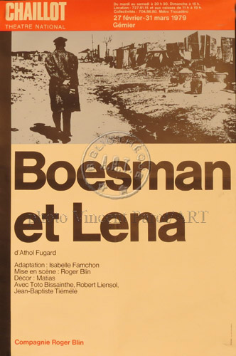 l'affiche originale: Boesman et Lena