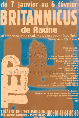 l'affiche originale: Britannicus