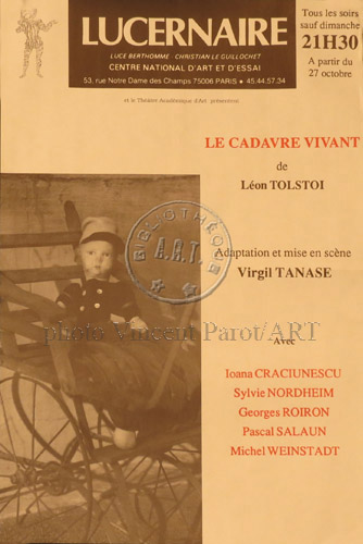 l'affiche originale: Le Cadavre vivant