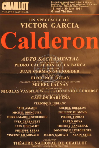 l'affiche originale: Calderon