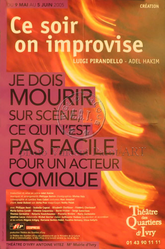 l'affiche originale: Ce soir on improvise