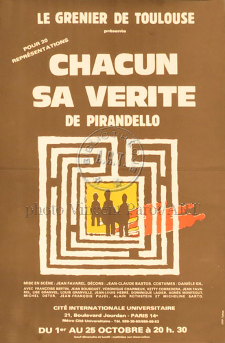 l'affiche originale: Chacun sa vérité