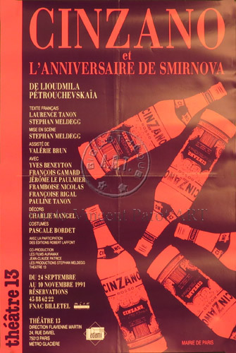 l'affiche originale: Cinzano et l'anniversaire de Smirnova