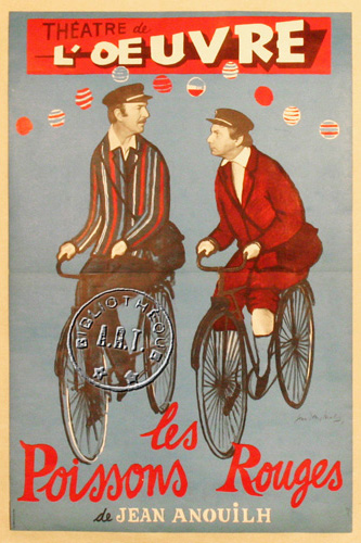 l'affiche originale: Les Poissons rouges *