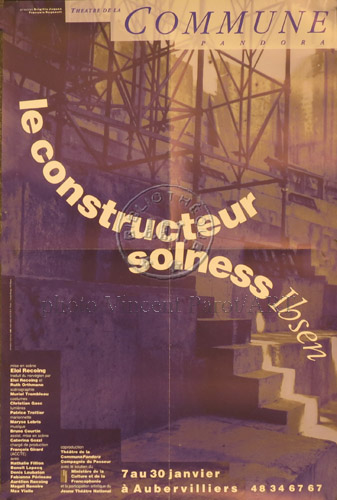l'affiche originale: Le Constructeur Solness