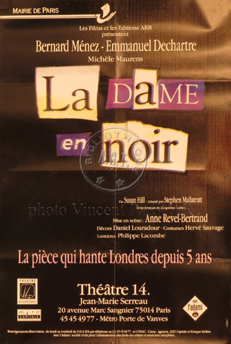 l'affiche originale: La Dame en noir