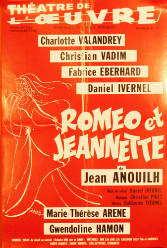 l'affiche originale: Roméo et Jeannette