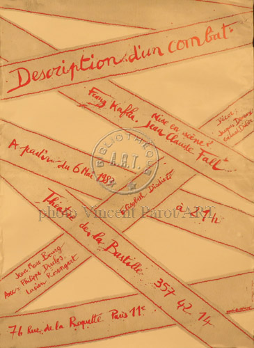 l'affiche originale: Description d'un combat
