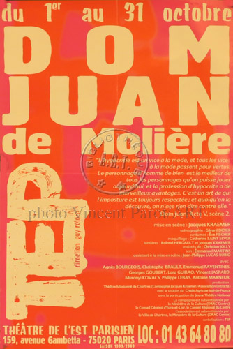 l'affiche originale: Dom Juan