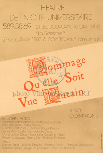 l'affiche originale: Dommage qu'elle soit une putain