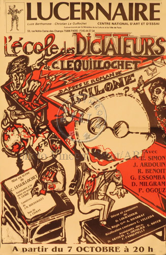 l'affiche originale: L'École des dictateurs
