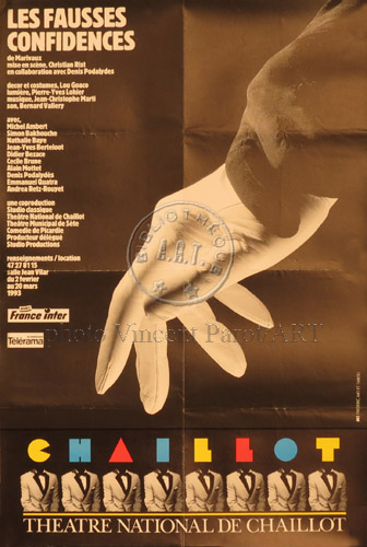 l'affiche originale: Les Fausses confidences