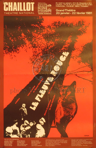 l'affiche originale: Le Fleuve rouge