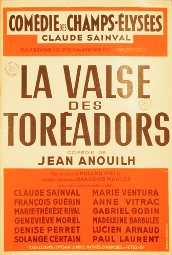 l'affiche originale: La Valse des toréadors