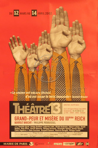 l'affiche originale: Grand-peur et misère du IIIème Reich