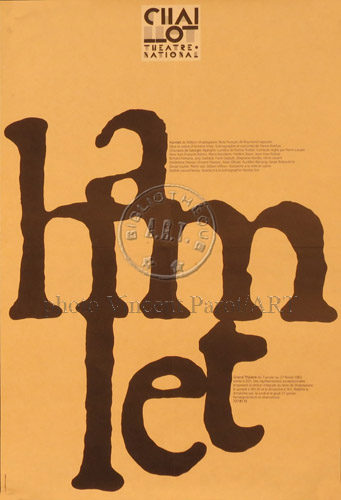 l'affiche originale: Hamlet