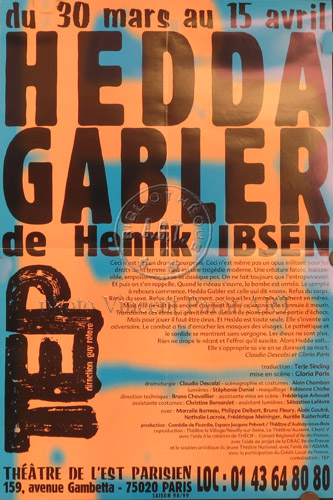 l'affiche originale: Hedda Gabler