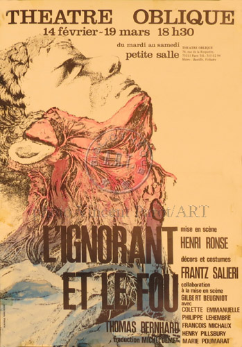 l'affiche originale: L'Ignorant et le fou