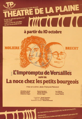 l'affiche originale: L'Impromptu de Versailles