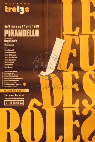 l'affiche originale: Le Jeu des rôles
