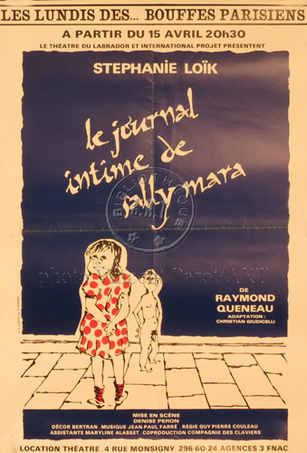 l'affiche originale: Le Journal intime de Sally Mara