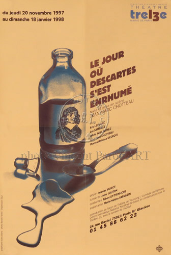 l'affiche originale: Le Jour où Descartes s'est enrhumé
