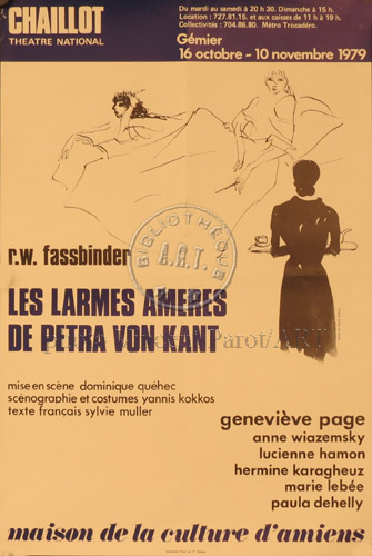 l'affiche originale: Les Larmes amères de Petra von Kant