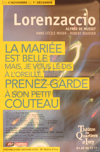 l'affiche originale: Lorenzaccio