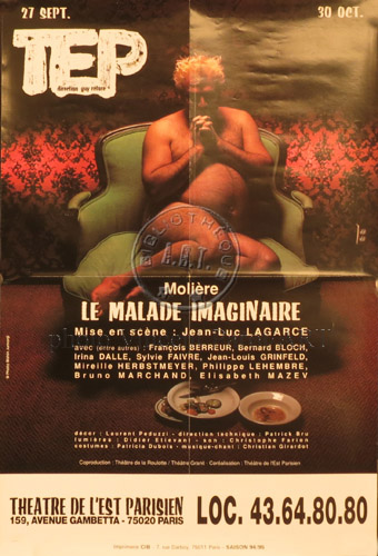 l'affiche originale: Le Malade imaginaire