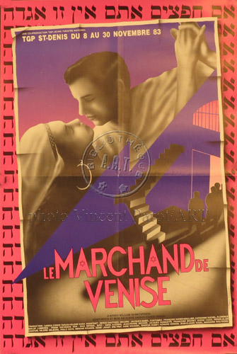 l'affiche originale: Le Marchand de Venise