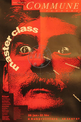 l'affiche originale: Master Class
