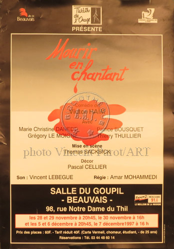 l'affiche originale: Mourir en chantant