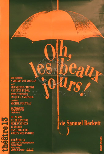 l'affiche originale: Oh les beaux jours