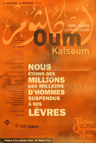 l'affiche originale: Oum Kalsoum