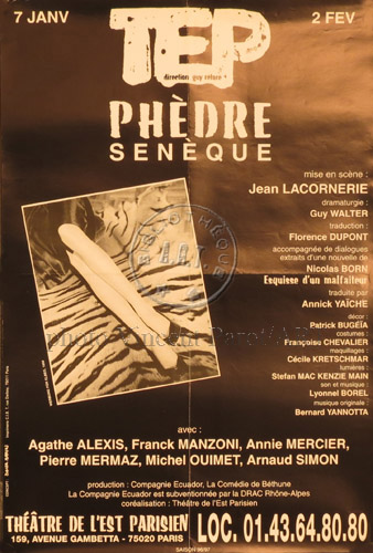 l'affiche originale: Phèdre