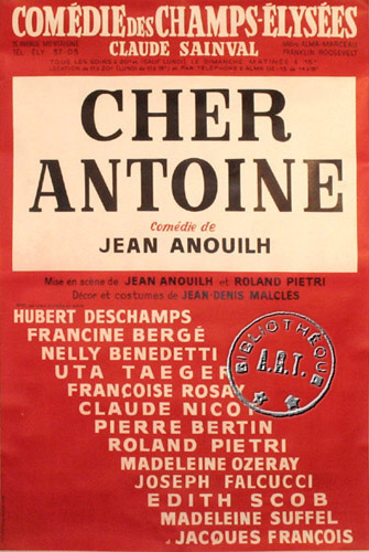 l'affiche originale: Cher Antoine