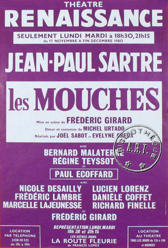 l'affiche originale: Les Mouches