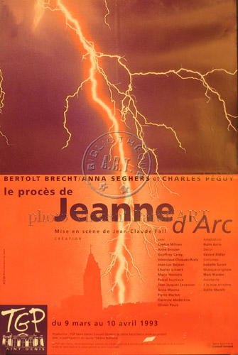 l'affiche originale: Le Procès de Jeanne d'Arc