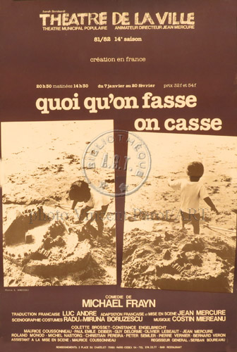l'affiche originale: Quoi qu'on fasse on casse