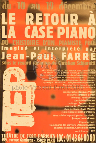 l'affiche originale: Le Retour à la case piano
