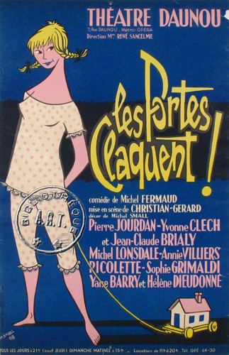 l'affiche originale: Les Portes claquent