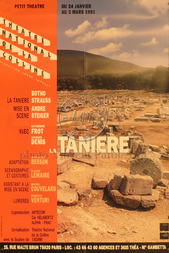 l'affiche originale: La Tanière