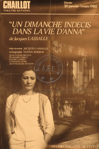 l'affiche originale: Un dimanche indécis dans la vie d'Anna
