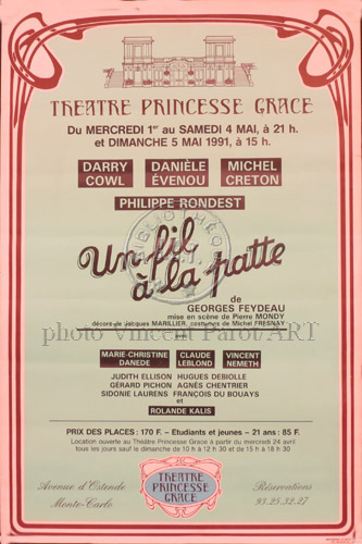l'affiche originale: Un fil à la patte