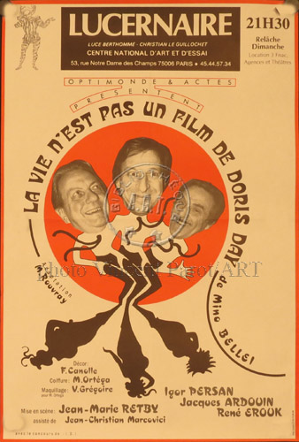 l'affiche originale: La Vie n'est pas un film de Doris Day